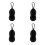4Pièces Porte- De Golf Avec Mousqueton Silicone Noir Résistant 5