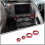 Car Central Console Silver AC Volume Knob Button  Cover Trim for  Corvette C7 2014-2019 2