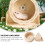 3Ensembles En Bois Pour Hamster Roue Muette Pour Petits Animaux 7