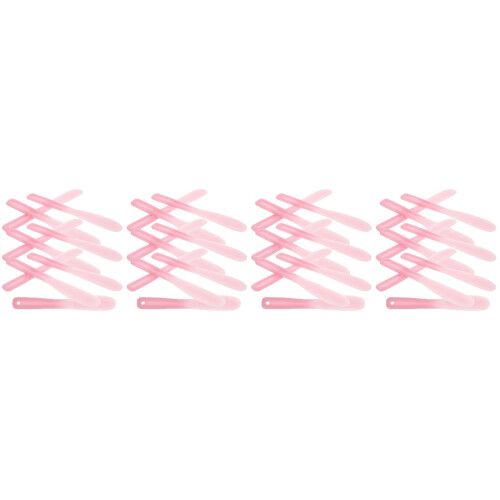 40Pièces Spatules Silicone Pour Multifonctionnelles Rose 2