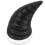 2Pièces Cornes Ventouse Casque Plastique Noir Accessoires DIY 2