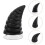 2Pièces Cornes Ventouse Casque Plastique Noir Accessoires DIY 10