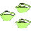 3Pièces Sac Ceinture Microphone Vert Clair Portable Durable Pour Sport 5