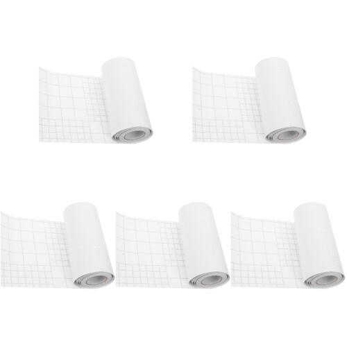 5St Flexibele Wit PVC Plint Zelfklevend Muurdecoratie En Afwerking 1