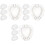 12Pcs White Plastic Heart Shaped Growing Fruit Molds for Kitchen Use 5