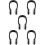 5Pièces Bouchons Natation Silicone Noir, Usage Facile Durable 9