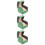 3Pcs Creative Green PU Watch Gift Box Single Portable Watch Case 6