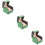 3Pcs Creative Green PU Watch Gift Box Single Portable Watch Case 7