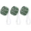 6Pièces Support Bouquet Vert Compact Résistant En Plastique 2
