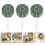 6Pièces Support Bouquet Vert Compact Résistant En Plastique 10