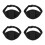 4Pièces Ceinture Microphone Nylon Noire Ajustable Pour Professeurs 10