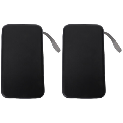 2Pièces Pochette De Rangement Cd Et Dvd 80 Disques Polyester Noir 1