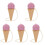 5Pièces En Bois Rose Exercice Jeu Pour Enfants 3