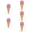 5Pièces En Bois Rose Exercice Jeu Pour Enfants 10