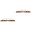 2Pièces Bridge Guitare Remplacement Bois Métal Durable 5