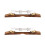 2Pièces Bridge Guitare Remplacement Bois Métal Durable 6