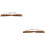 2Pièces Bridge Guitare Remplacement Bois Métal Durable 7