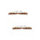2Pièces Bridge Guitare Remplacement Bois Métal Durable 8