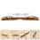 2Pièces Bridge Guitare Remplacement Bois Métal Durable 10