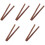 10Pièces Spatules En Bois Marron Pour Farce Dumpling Wonton 5