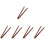 10Pièces Spatules En Bois Marron Pour Farce Dumpling Wonton 7
