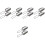 10Pièces Pelle De Jardinage Compacte Acier Inoxydable Argent 3