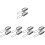 10Pièces Pelle De Jardinage Compacte Acier Inoxydable Argent 4