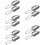 10Pièces Pelle De Jardinage Compacte Acier Inoxydable Argent 10