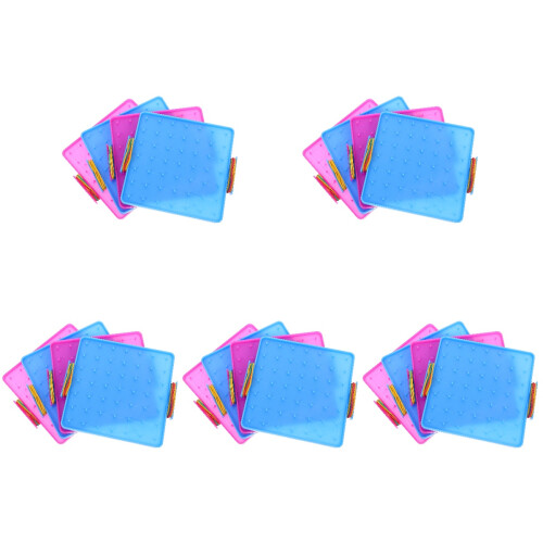20Pièces Geoboard Apprentissage Maths Enfants Plastique 1