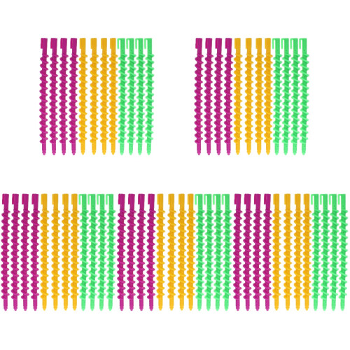 100Pièces Bigoudis Spirales Plastique Pour Bouclés 1