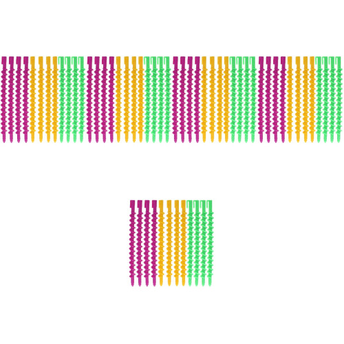 100Pièces Bigoudis Spirales Plastique Pour Bouclés 2