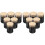 12Pcs Black Tin Tea Canisters Loose Leaf Tea Storage Organizer 3