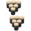 12Pcs Black Tin Tea Canisters Loose Leaf Tea Storage Organizer 7