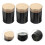12Pcs Black Tin Tea Canisters Loose Leaf Tea Storage Organizer 9