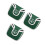 3Pcs PU Golf Club Protective Covers Green Putter Head Protectors 9