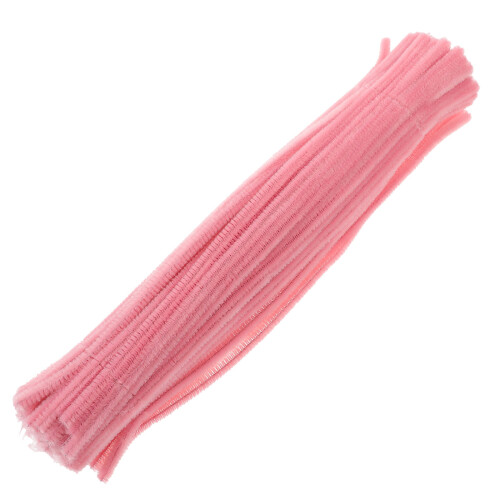 400St Twisted Sticks DIY Creatieve Knutselmaterialen Roze Kleur 2