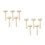 10Pcs Durable Wooden Mushroom Rollers Khaki DIY Printing Tool 5