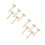 10Pcs Durable Wooden Mushroom Rollers Khaki DIY Printing Tool 6