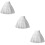 3St Wit Layered Petticoat Vrouwen, Met Ring 8