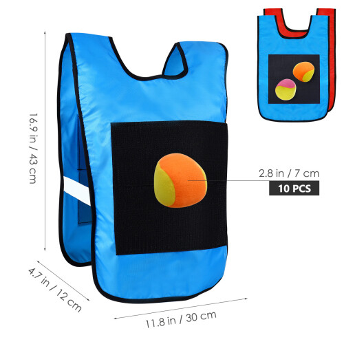 2Pièces Veste Collante Multi Couleurs, Accessoire Jeu Enfants Solide 1