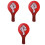 3Pièces Accessoires De Vote Portables Rouges Double Face Pour Classe 10