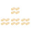 16Pcs Durable Wooden Fish Tank Airstones Air Bubble Diffuser Accessory 5