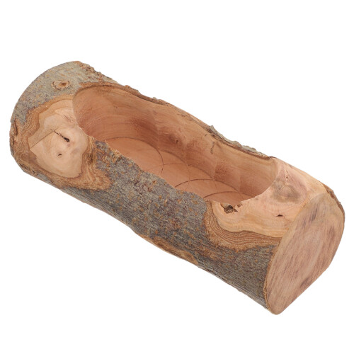 4Pièces Gamelle En Bois D'apple Pour Petits Animaux Brown Résistante 1
