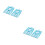 4Pcs Multipurpose Blue Mesh Hanging Storage Bags for Bathroom Kitchen 4