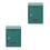 2Pcs Green Iron Wall Mount Mailbox Durable Locking Outdoor Letter Box 4