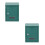 2Pcs Green Iron Wall Mount Mailbox Durable Locking Outdoor Letter Box 5