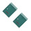 2Pcs Green Iron Wall Mount Mailbox Durable Locking Outdoor Letter Box 8