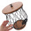3Pcs Iron Coffee Bars Accessory Storage Basket with Elegant Design 7
