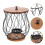 3Pcs Iron Coffee Bars Accessory Storage Basket with Elegant Design 8