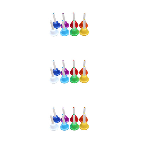 24Pcs Assorted Handbells Percussion Set for Educational Use 1